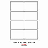 A4 (ST 8) Packaging Label (99.10mm x 67.70mm x 8) (Self Adhesive Label for Inkjet/Paper/Laser Printer)